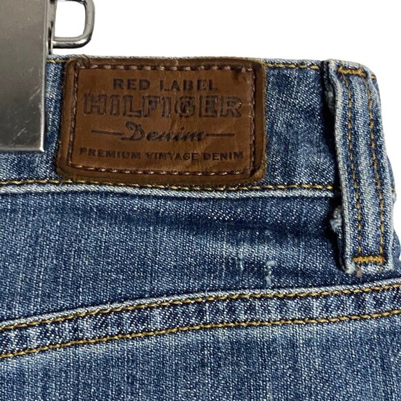 Tommy Hilfiger Women's Medium Indigo Mini Denim Skirt - Picture 6 of 8